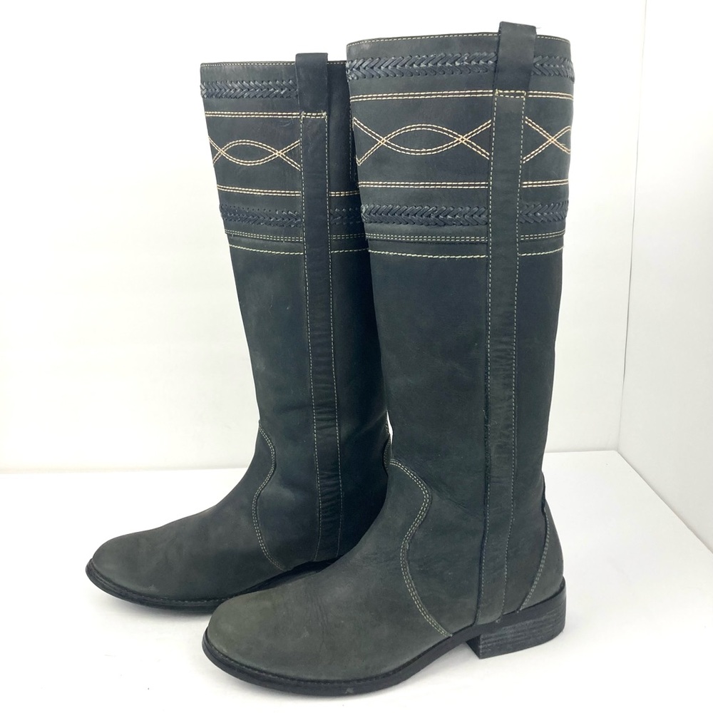 Ruff Hewn Western Boots Blue/Gray Leather Women’s Size 9 M